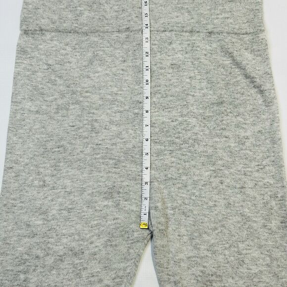Callahan Short Sleeve Jumpsuit Womens Medium Gray Wool Angora Blend Knit V Back - Picture 12 of 14
